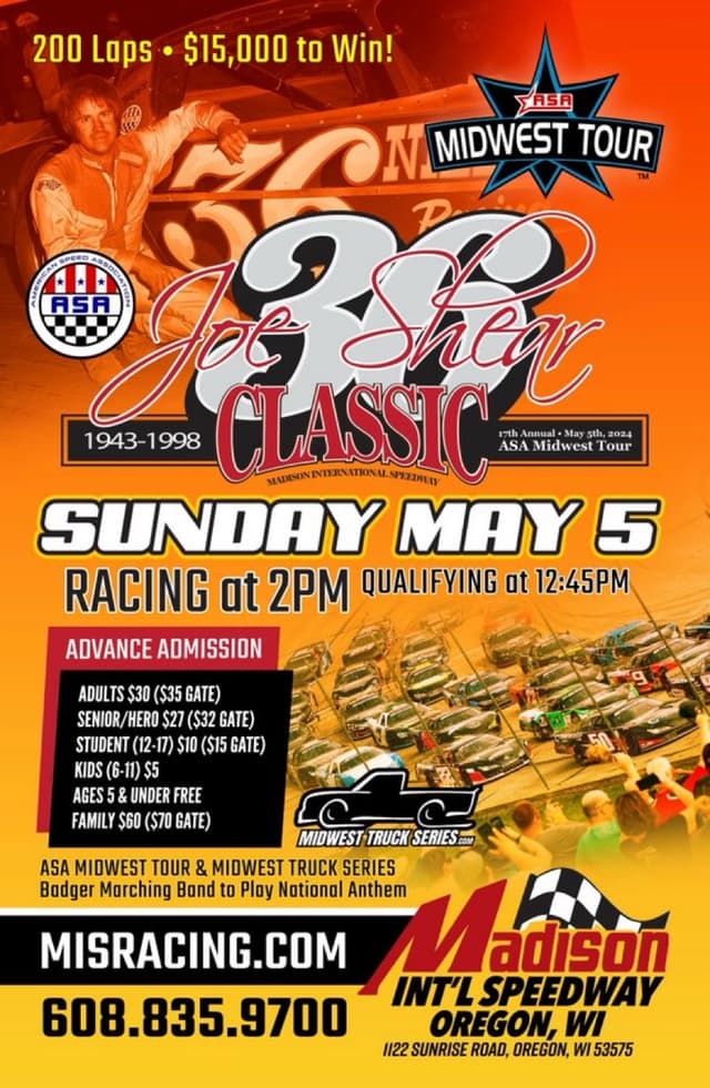 Joe Shear Classic 200 promo