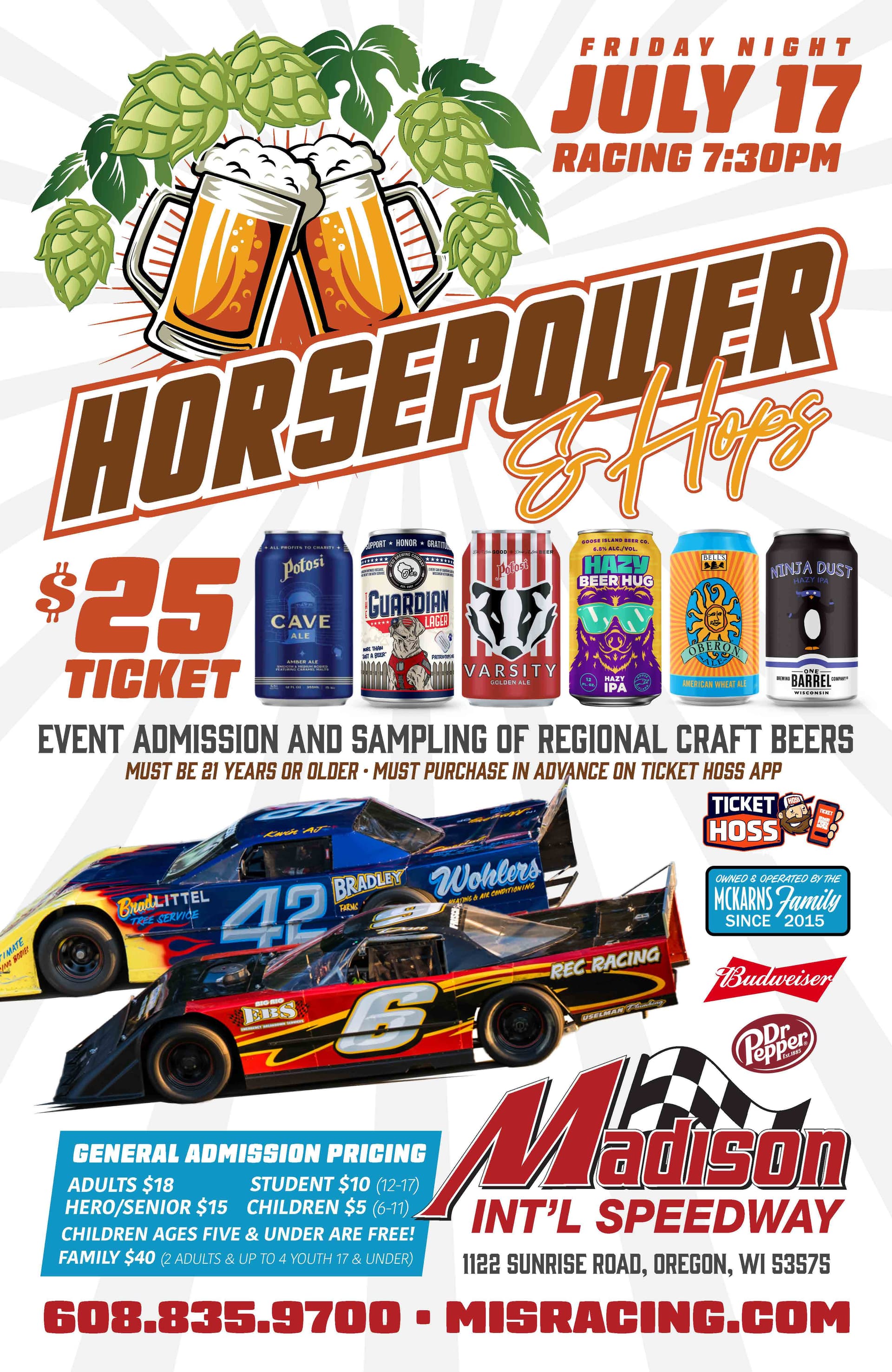 Horsepower and Hops Night promo
