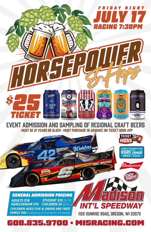 Horsepower and Hops Night promo