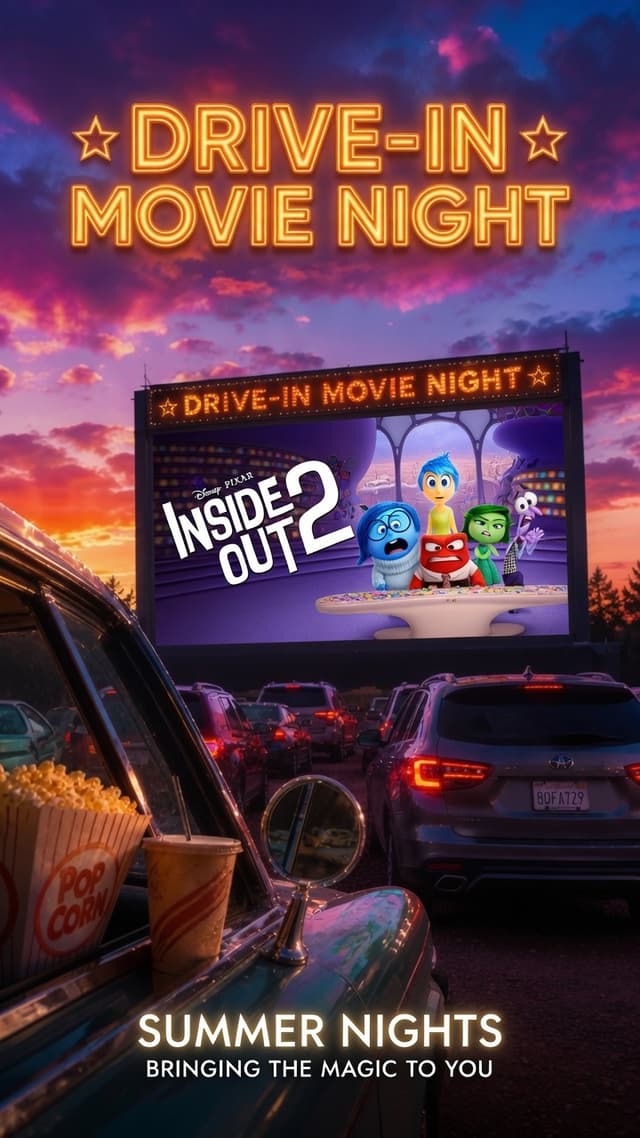 Drive In Movie Night @ Elko - Inside Out 2 promo